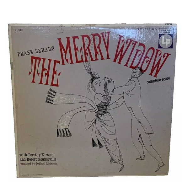 Dorothy Kirsten And Robert Rounseville The Merry Widow (Vinyl, 1956) Columbia CL - Picture 1 of 8